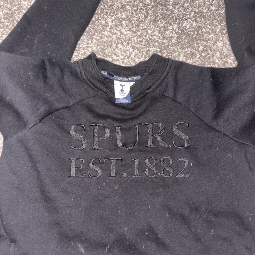 Tottenham Hotspur Black Crewneck